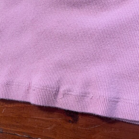 TNA Light Pink Ribbed Cropped Shirt - Picture 6 of 10